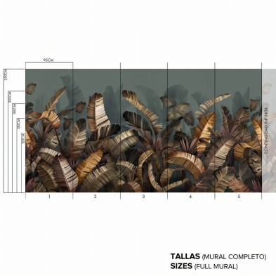 The Eden - Self-adhesive vinyl mural - Infinite continuity - Lokoloko