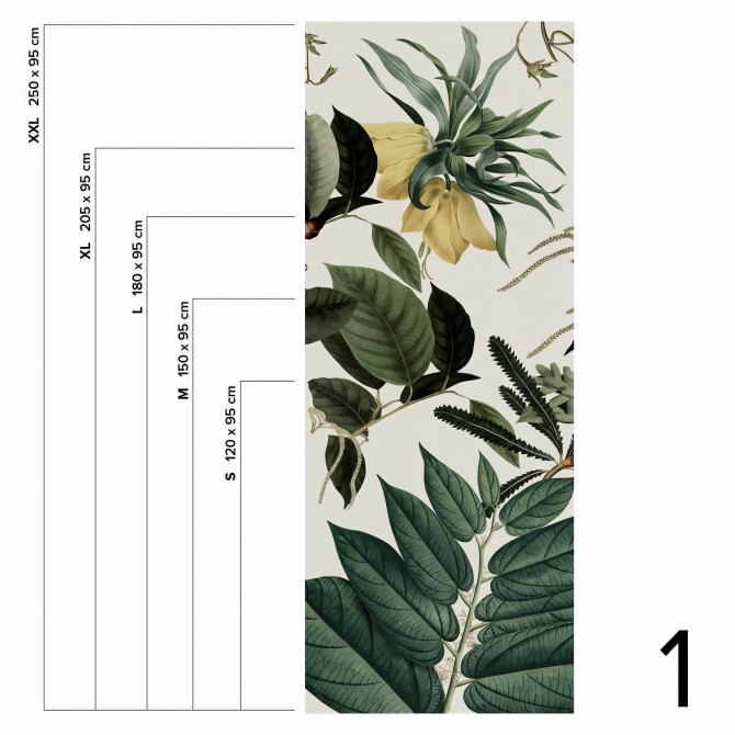 Velvet Flowers - Piece 1 - Vinyl wall mural - Lokoloko
