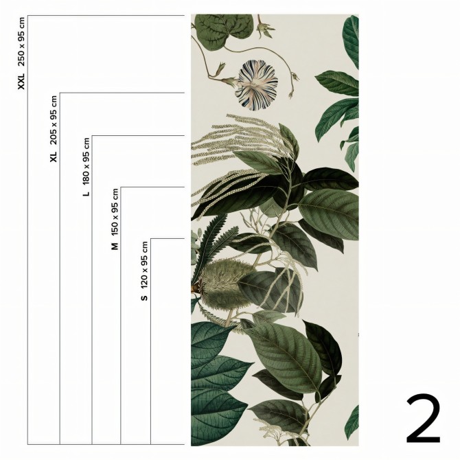 Velvet Flowers - Piece 2 - Vinyl wall mural - Lokoloko