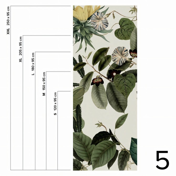 Velvet Flowers - Piece 5 - Vinyl wall mural - Lokoloko