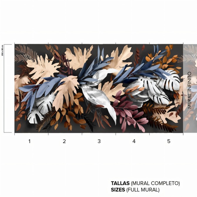 Bohemia - Eco-friendly self-adhesive wallpaper mural - Infinite full mural - Lokoloko