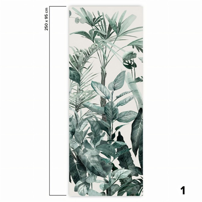 Tropicalia - Papel pintado pared ecológico autoadhesivo mural para superficies lisas - Pieza 1 - Lokoloko