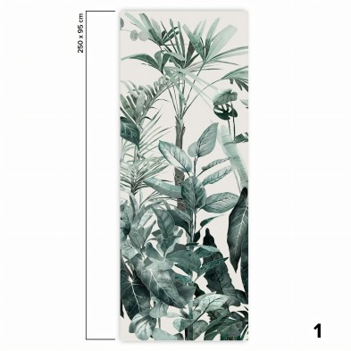 Tropicalia - Papel pintado pared ecológico autoadhesivo mural para superficies lisas - Pieza 1 - Lokoloko