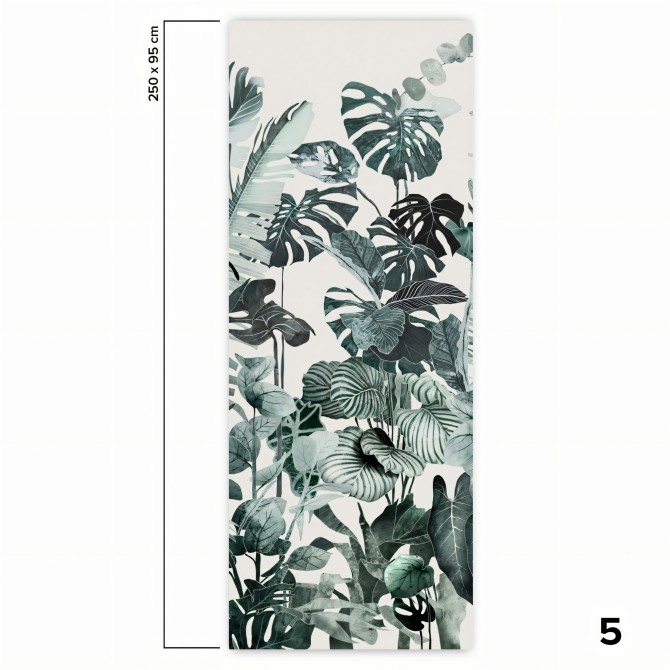 Tropicalia - Papel pintado pared ecológico autoadhesivo mural para superficies lisas - Pieza 5 - Lokoloko