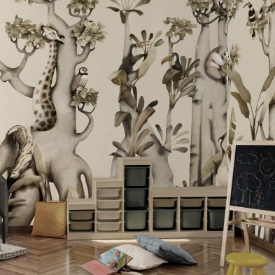Baume - Self-adhesive Kids vinyl wall mural for walls or furniture