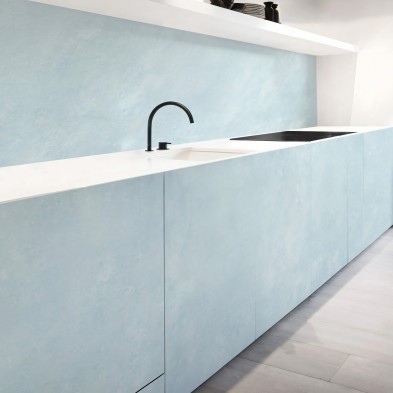 Cemento Azul Mediterráneo - Vinilo para muebles y paredes