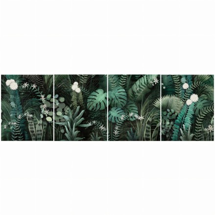 Poweerful Tropical Mural - Vinyl Wall Mural. 380cm x 120cm