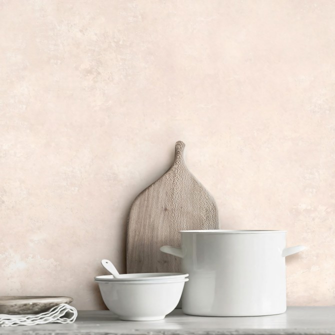 Cemento Crema. Vinilo lavable autoadhesivo para paredes con azulejos en cocinas. Lokoloko
