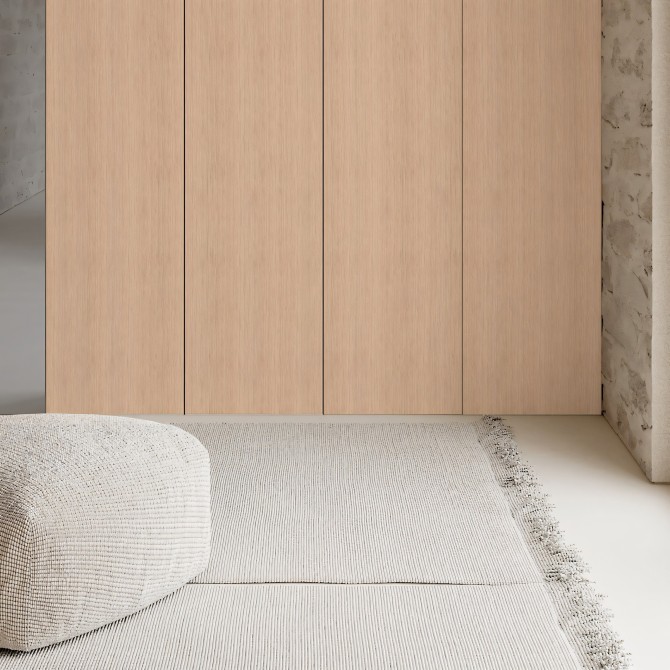 Greta Wood. Washable self-adhesive eco inks. Vinyl for furniture bedroom built-in wardrobe doors. Lokokoko