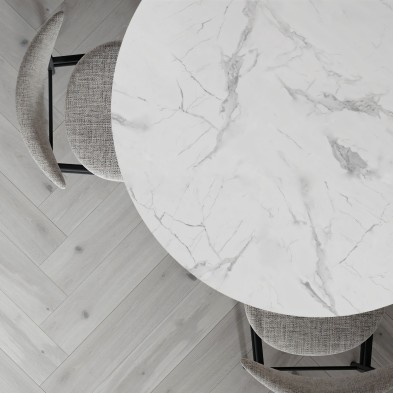 Pasarela marble, Washable self-adhesive eco inks. Vinyl for furniture living room or dining room center tables.white and grey
