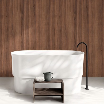Madera Beril. Vinilo lavable autoadhesivo para paredes de azulejos y lisas en baños. Lokoloko
