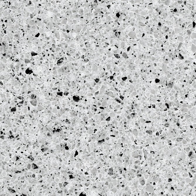 Terrazo Lido. Vinilo lavable autoadhesivo para paredes, azulejos, suelos y muebles. Color gris. Detalle. Lokoloko