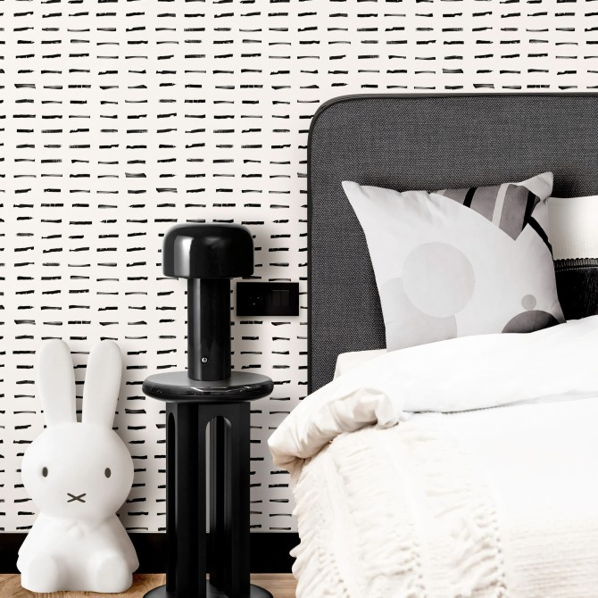Brush horizontal. Washable, texture vinyl, eco-friendly inks, opaque, antibacterial for bedroom walls. Lokoloko