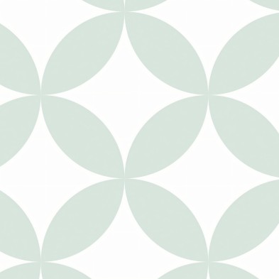 Mosaico circulos menta serena. Vinilo Mate. 95cmx120cm