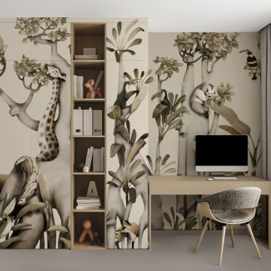 Baume - Self-adhesive Kids vinyl wall mural for walls or furniture