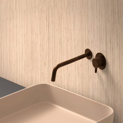 Greta Wood. Self-adhesive washable vinyl for tiled and smooth walls in bathrooms. Lokoloko