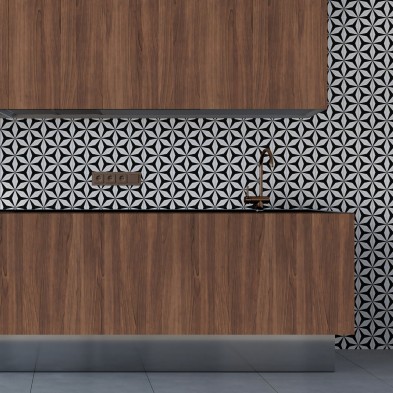 Madera Beril. Vinilo lavable autoadhesivo para paredes de azulejos y lisas, muebles en cocinas. Lokoloko