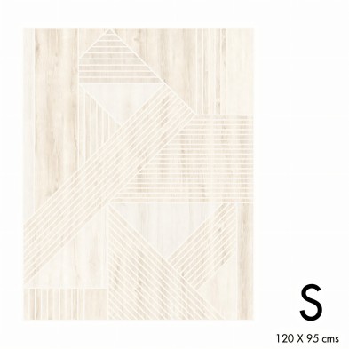 White GeometricWood Washable Adhesive vynil for Furniture and Walls