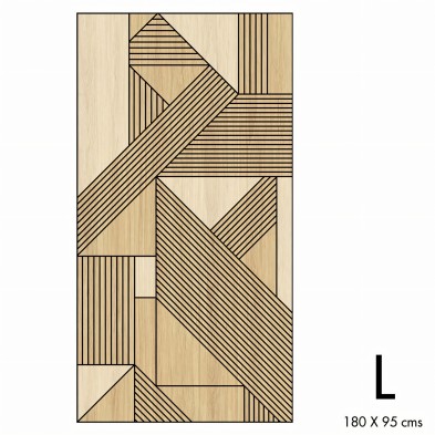 Madera Bergen Geometrica. Vinilo lavable autoadhesivo suelos paredes muebles cocina baño, medida L. Lokoloko