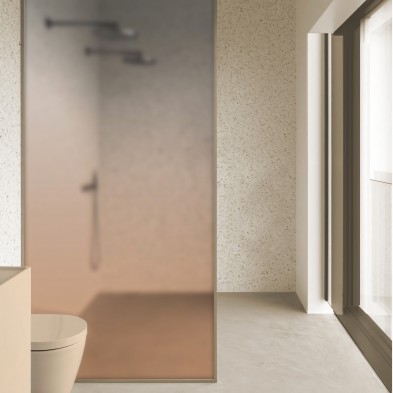 Earthy sand gradient. Translucent vinyl stickers washable for bathrooms, decorating and renewing a shower screen. Lokoloko