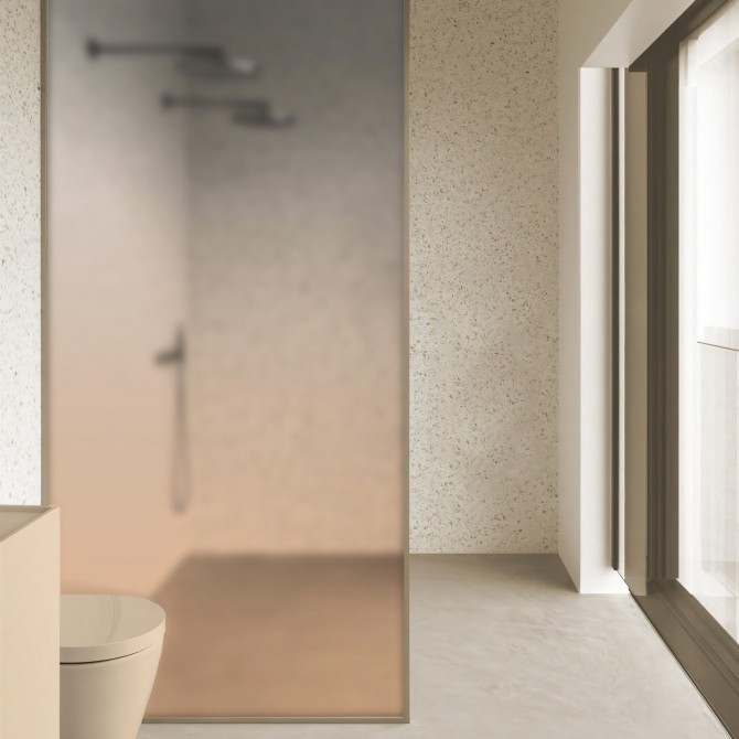Sand Gradient. Translucent vinyl stickers washable for bathrooms, decorating and renewing a shower screen. Lokoloko