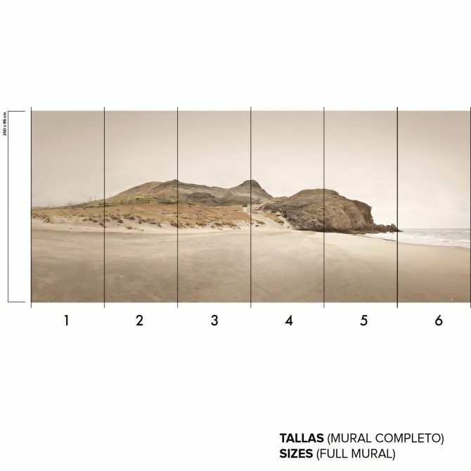 Barronal North Beach. Self-Adhesive eco-friendly PVC-free wallpaper for smooth walls. Lokoloko