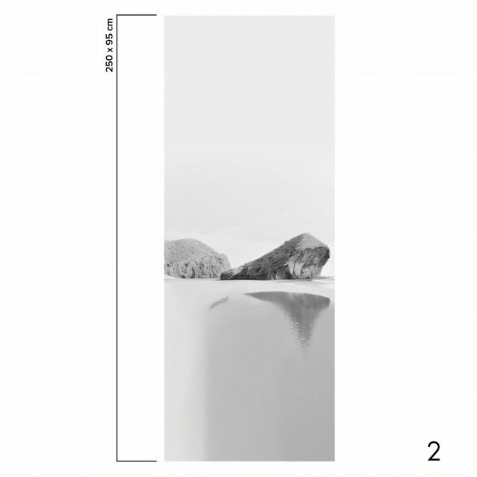 Monsul Punta de la Peineta Beach. Self-Adhesive eco-friendly PVC-free wallpaper for smooth walls. Piece 2. Lokoloko