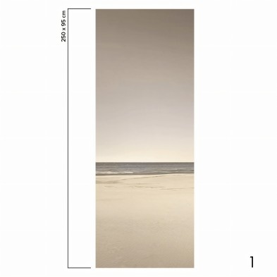 Cala Chica Oeste. Papel pared pintado ecologico autoadhesivo sinpvc para superficies lisas. Pieza 1. Lokoloko