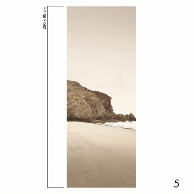 Playa del Barronal Norte. Papel pared pintado ecologico autoadhesivo sinpvc para superficies lisas. Pieza 5. Lokoloko
