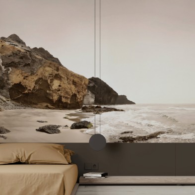 Calas del barronal. Papel pared pintado ecologico autoadhesivo sin pvc para pared dormitorio. Lokoloko