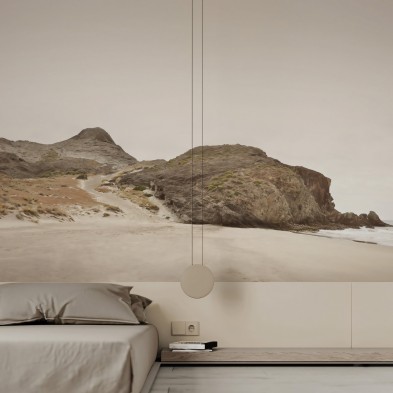 Playa del Barronal Norte. Papel pared pintado ecologico autoadhesivo sinpvc para pared dormitorio. Lokoloko