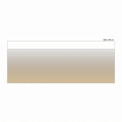 Khaki gradient in washable translucent vinyl for glass, windows and screens. 300cm wide x 95cm high. Lokoloko.