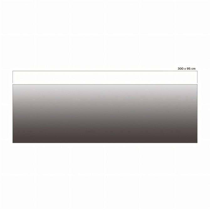 Degradado Marrón Kobe en vinilo transparente lavable para cristales, ventanas y mamparas. 300cm ancho x 95cm alto. Lokoloko.