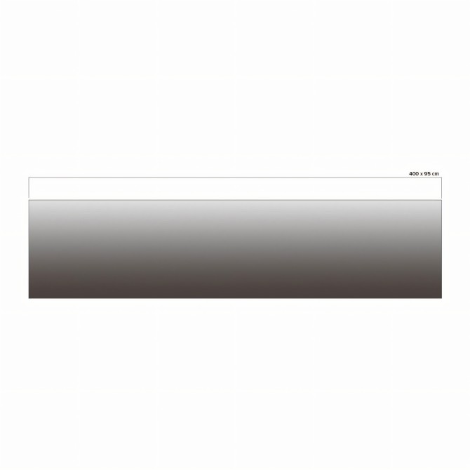 Kobe Brown gradient in washable Clear Glossy Vinyl for glass, windows and screens. 400cm wide x 95cm high. Lokoloko.