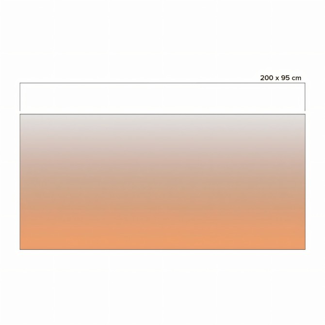 Sand gradient in washable transparent vinyl for glass, windows and screens. 200cm wide x 95cm high. Lokoloko.