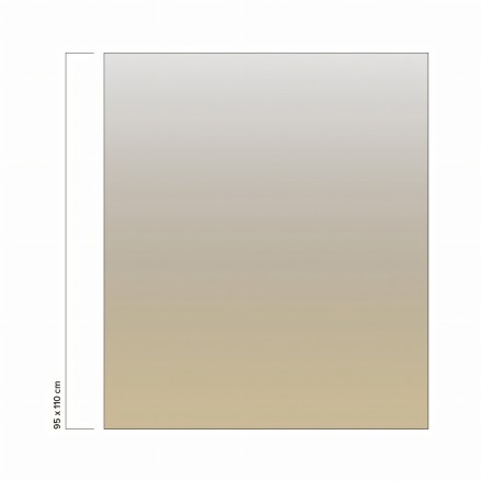 Degradado Khaki en vinilo translúcido lavable para baños, decorando y renovando una mampara de bañera. Lokoloko
