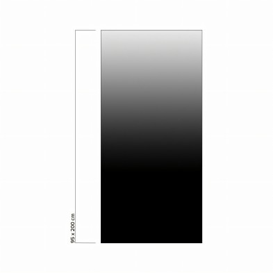 Degradado Negro en vinilo translúcido lavable para cristales, ventanas y mamparas. 95cm ancho x 200cm alto. Lokoloko.