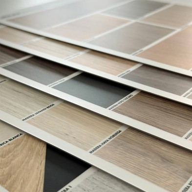 Matte exterior washable vinyl sampler for furniture and walls. Designs of woods. Lokoloko