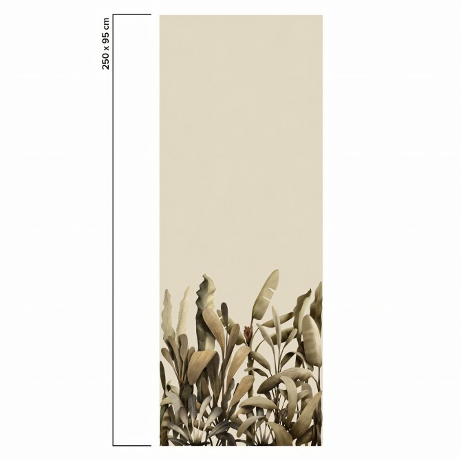 Baume Botanic 1. PVC-free self-adhesive ecological wallpaper for smooth surfaces. Measures. Lokoloko