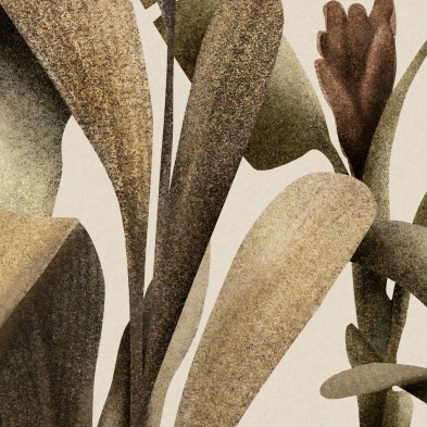 Baume Botanic 1. Papel pintado ecologico autoadhesivo para superficies lisas. Detalle. Lokoloko