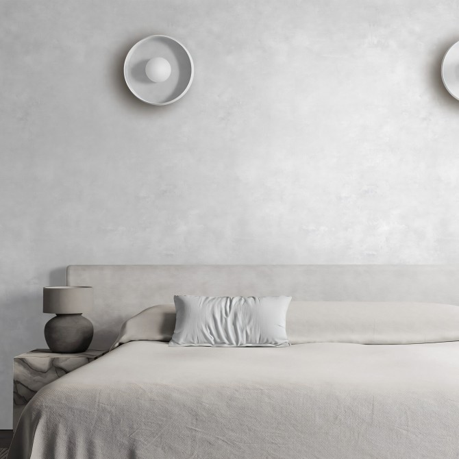 Ellis Cement.Self-Adhesive eco-friendly PVC-free wallpaper for walls bedroom. Lokoloko