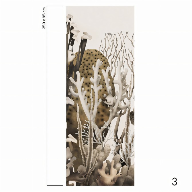 Coral. Self-adhesive Eco-friendly Wallpaper Mural 🌿