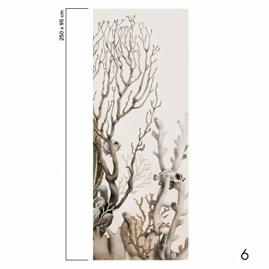 Coral. Self-adhesive Eco-friendly Wallpaper Mural 🌿