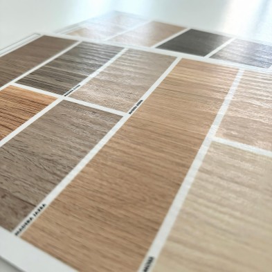 Muestrario en vinilo lavable exteriores textura madera para muebles y paredes. Diseños de maderas. Lokoloko