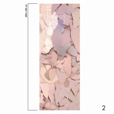 Self-adhesive textured eco-friendly wallpaper mural for walls and smooth surfaces, piece 2. Illier