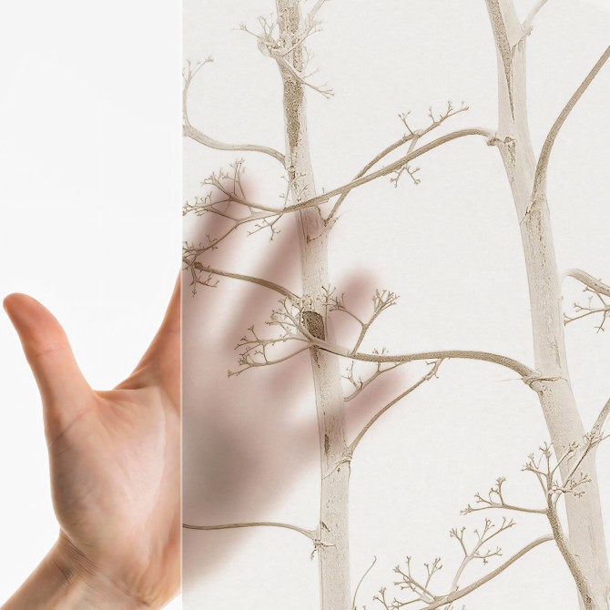 Brown Pita. Washable Translucent vinyl mural, eco-friendly inks, antibacterial for glass and office windows. Lokoloko