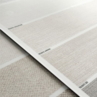 Muestrario Tejidos de vinilo mate, tintas ecologicas, resistente al agua, antibacterias para forrar muebles y paredes. Lokoloko