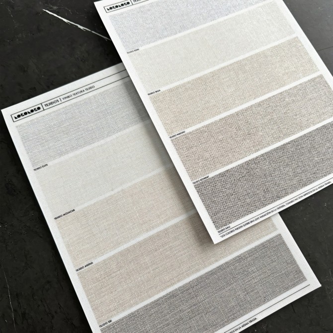 Sampler of Fabric. Matt Vinyl. Eco-friendly Inks pvc free