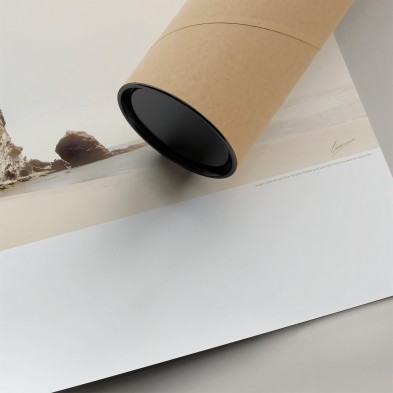 Photographic poster on textured eco-friendly wallpaper. Punta de cala grande in the Cabo de Gata Níjar Park, color. Lokoloko