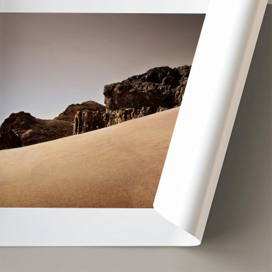 Photographic poster on textured eco-friendly wallpaper of the Cala Grande in the Cabo de Gata Níjar Park, color. Lokoloko